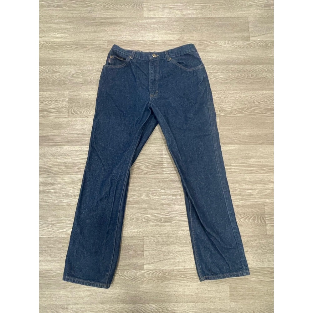 Vintage Riders by Lee Jeans 34x30 Classic Straight Leg Blue Denim
